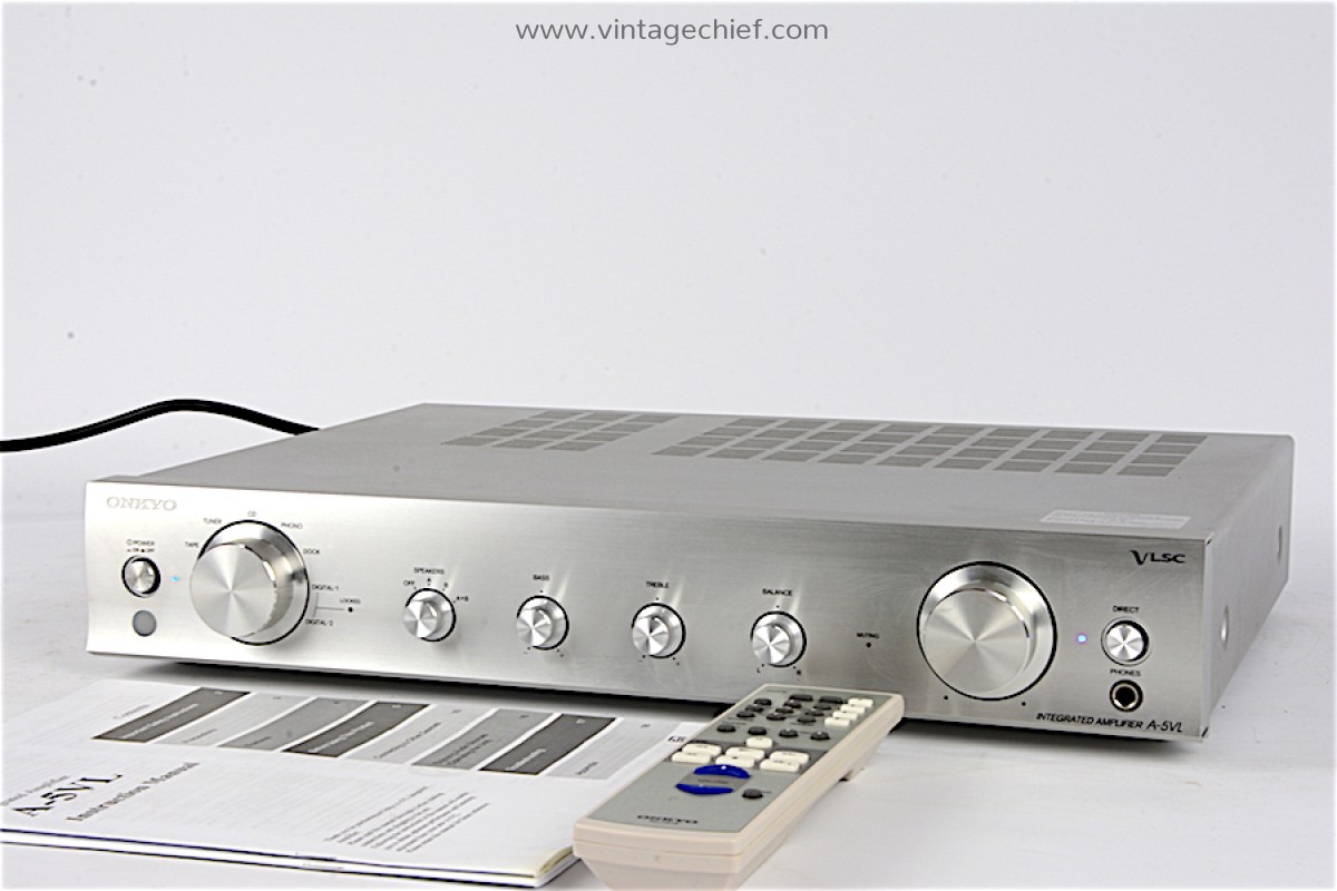 Onkyo A-5VL Dual Mono Amplifier | Built-In DAC | Phono MM MC Onkyo A-5VL Dual Mono Amplifier | Built-In DAC | Phono MM MC