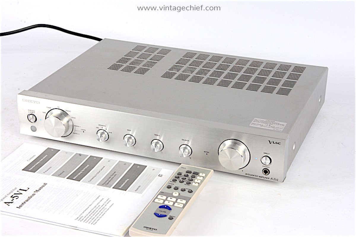 Onkyo A-5VL Dual Mono Amplifier | Built-In DAC | Phono MM MC