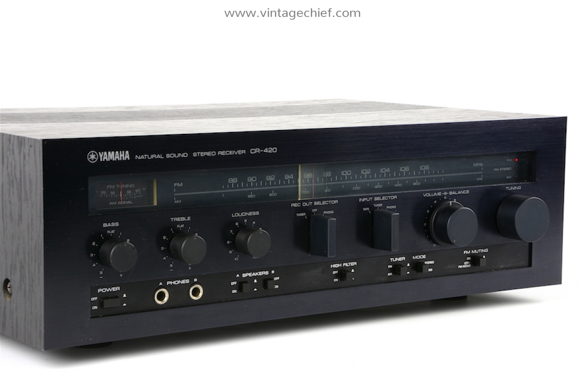 Vintage Yamaha CR-420 Stereo Receiver | Black | Phono