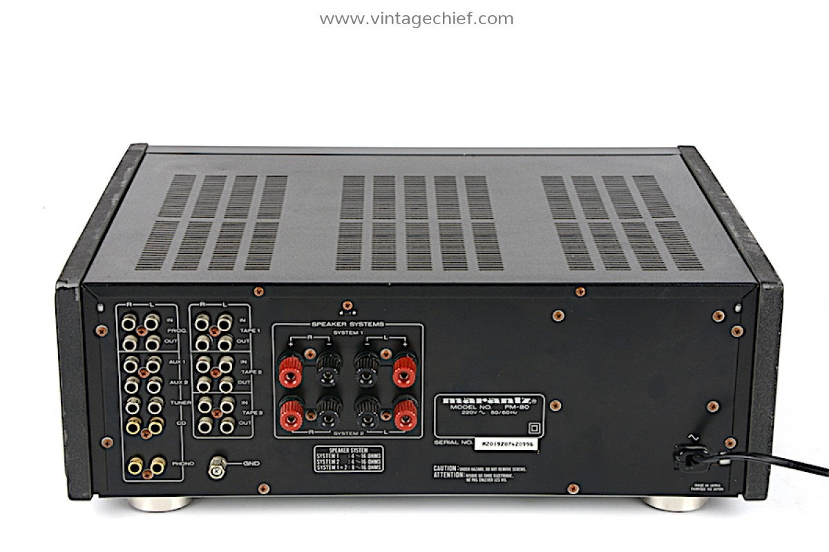 Marantz PM-80 Amplifier + ZAMAC Side Panels | 2 x 100 Watt
