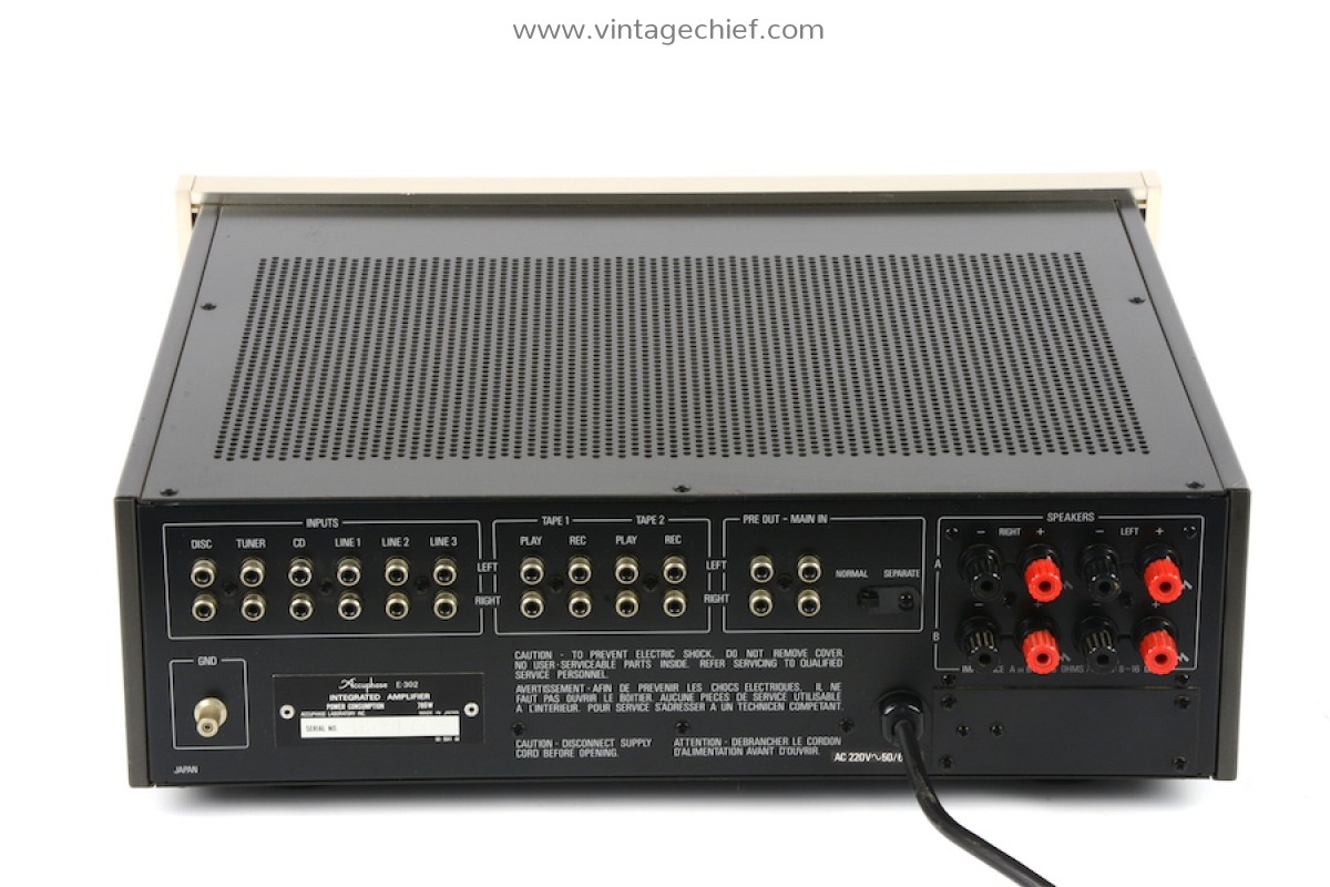 High End Accuphase E 302 Amplifier 2 X 1 Watt Phono Mm Mc Vu Meters Audio Hifi
