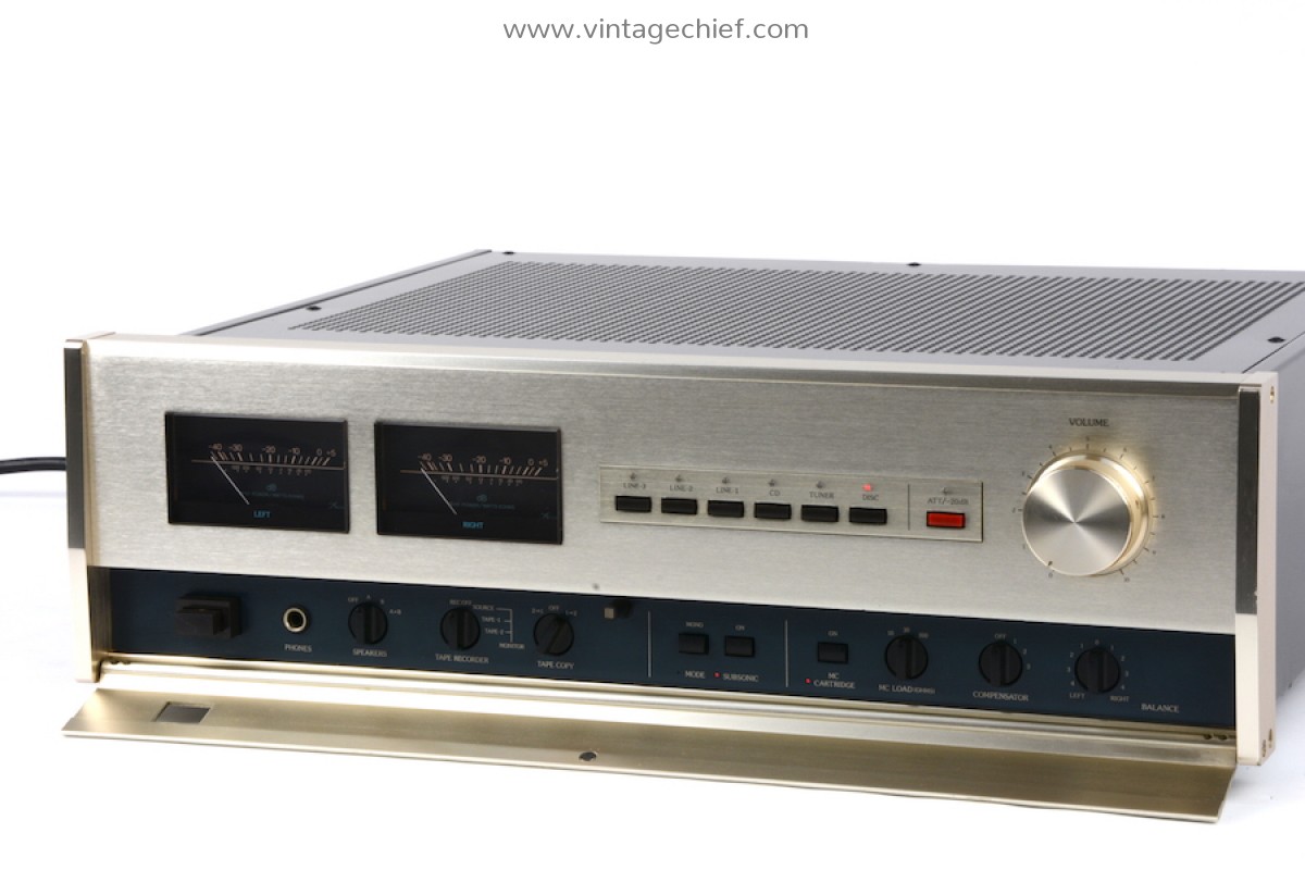 High End Accuphase E 302 Amplifier 2 X 1 Watt Phono Mm Mc Vu Meters Audio Hifi