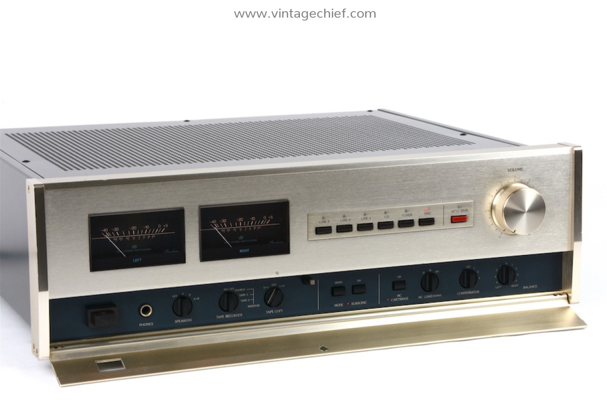 High End Accuphase E 302 Amplifier 2 X 1 Watt Phono Mm Mc Vu Meters Audio Hifi