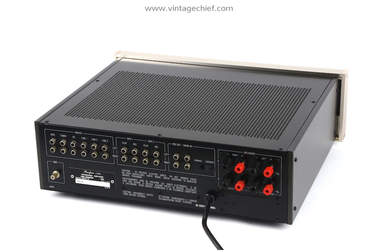 High End Accuphase E 302 Amplifier 2 X 1 Watt Phono Mm Mc Vu Meters Audio Hifi