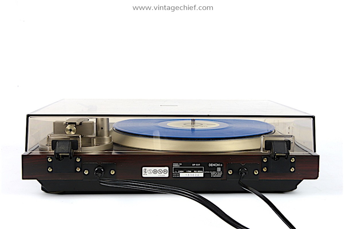 High End Denon DP-51F Direct Drive Turntable + Denon DL-60 + Dust Cover