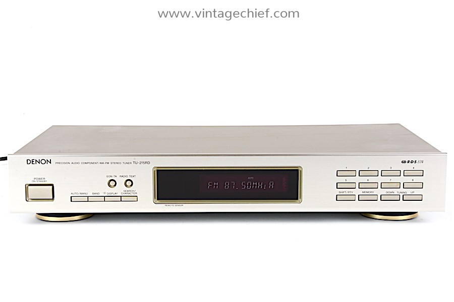 Denon UTU-F88 FM AM RDS Tuner | Compact | 30 Presets |Champagne | Radio ...