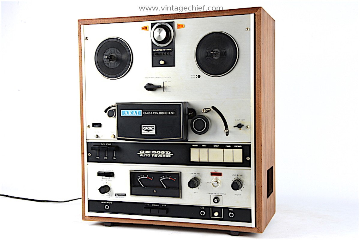 昔書きました！ Akai GX-365D Tape Recorder + Manual | Vintage | VU Meters