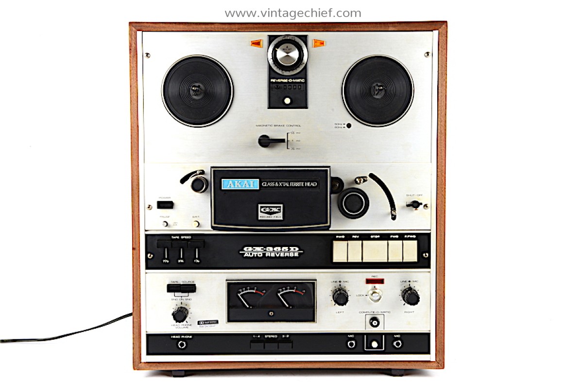 Akai GX-365D Tape Recorder + Manual | Vintage | VU Meters