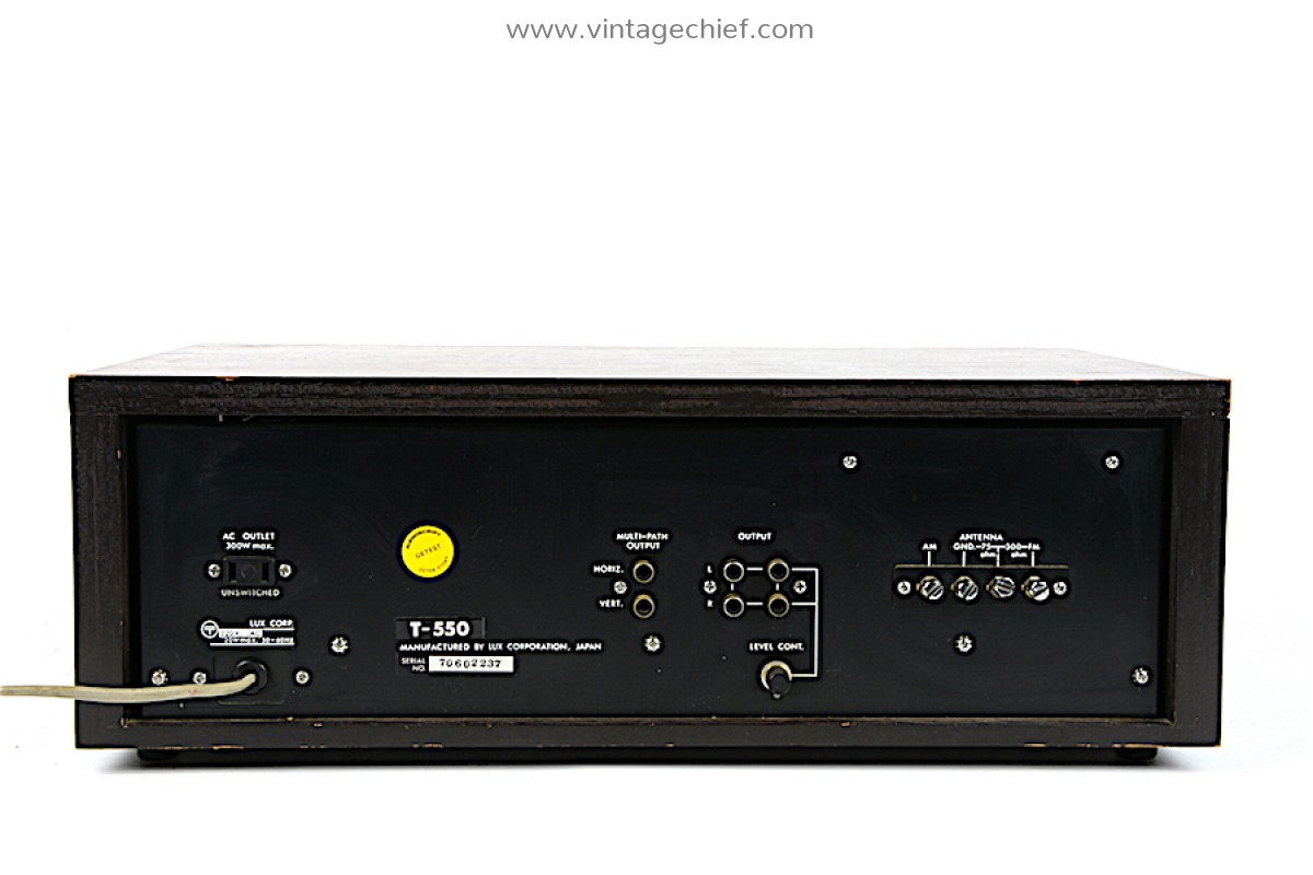 Luxman T-550 FM AM Tuner | Wooden Case | Vintage | Radio