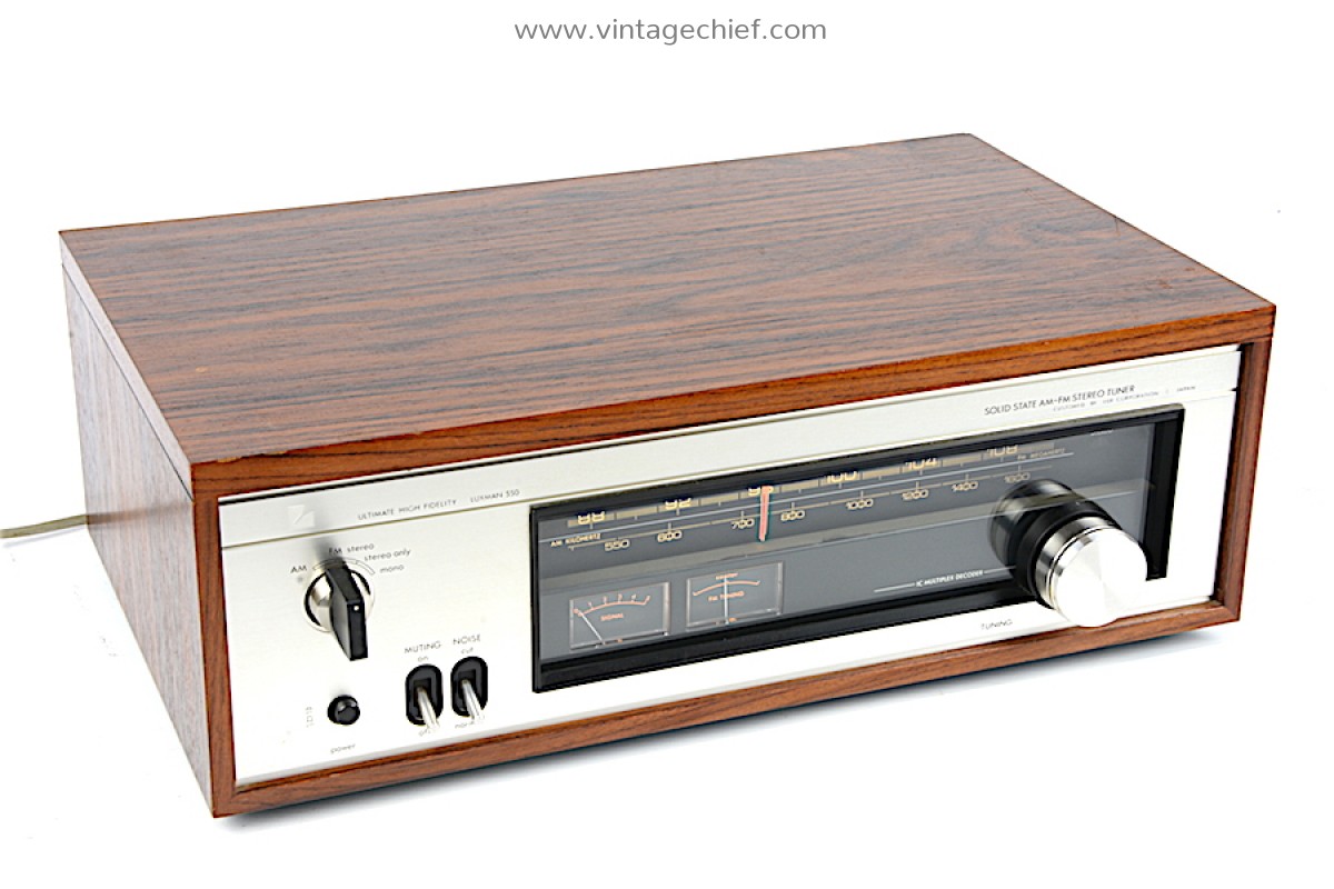 Luxman T-550 FM AM Tuner | Wooden Case | Vintage | Radio