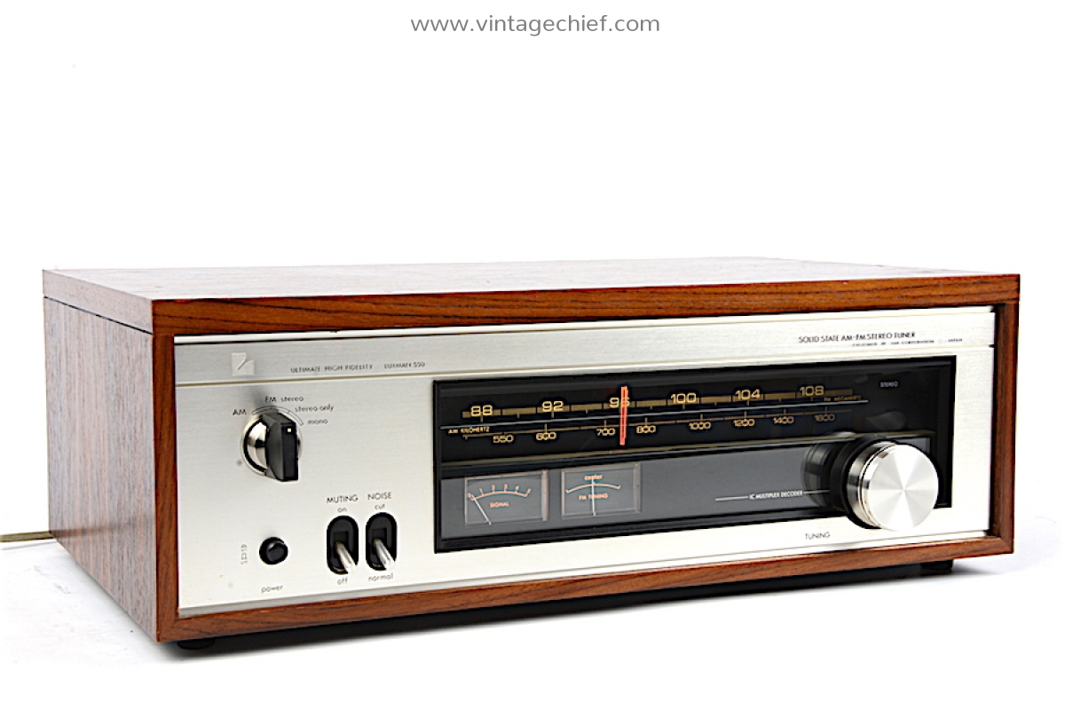 Luxman T-550 FM AM Tuner | Wooden Case | Vintage | Radio | Audio