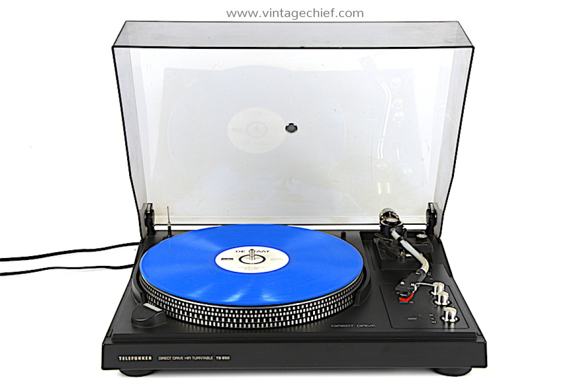 Telefunken TS 850 Direct Drive Turntable + Dust Cover + Cartridge Vintage