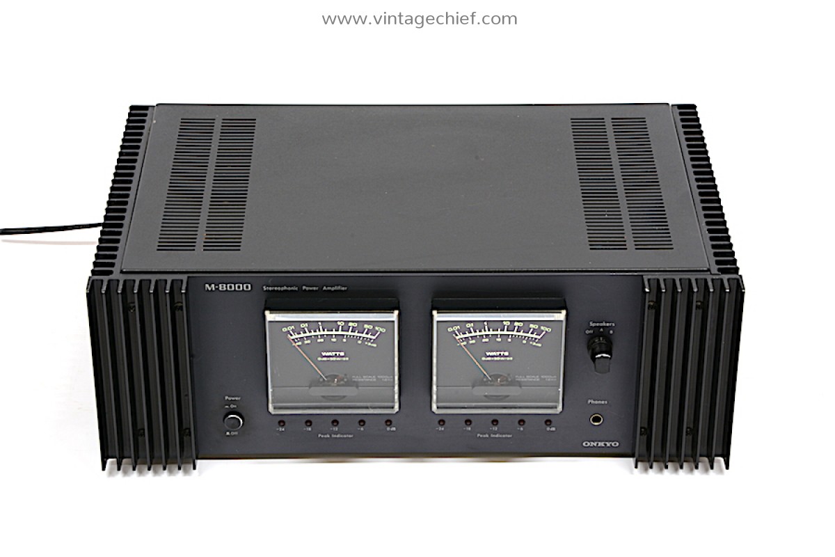 早割クーポン！ Meters VU | Amplifier Power M-8000 Onkyo | Stereo | Vintage アンプ