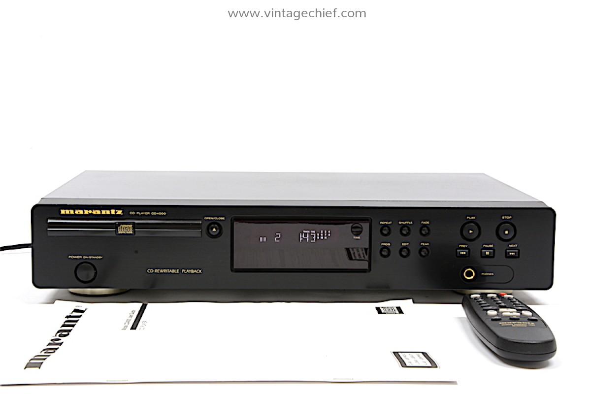 Marantz CD4000 Compact Disc CD Player USER MANUAL Operating Instructions 