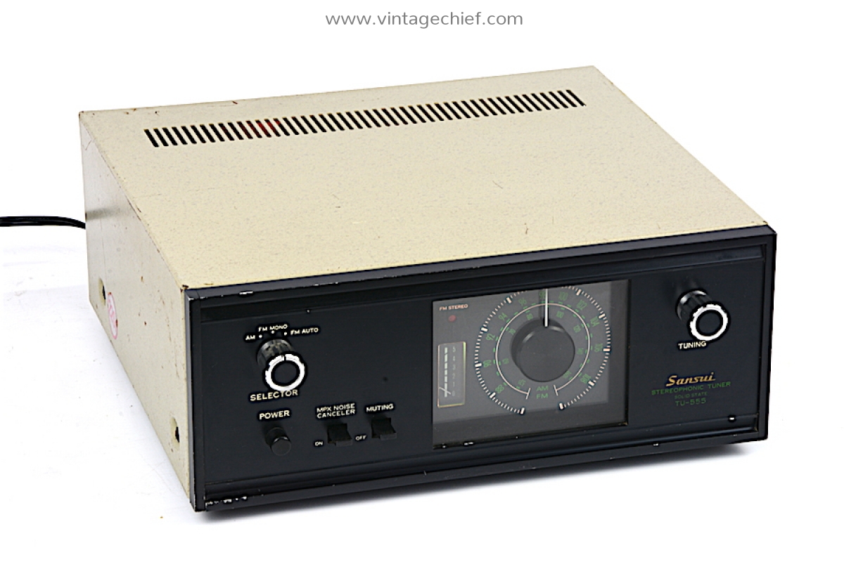 Sansui TU-555 FM AM Tuner | Round Dial | Vintage | Radio