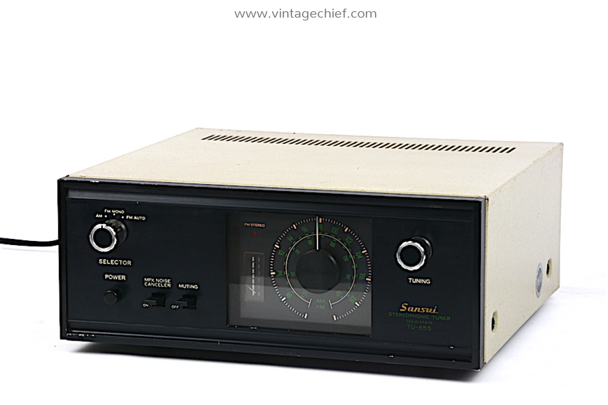 Sansui TU-555 FM AM Tuner | Round Dial | Vintage | Radio