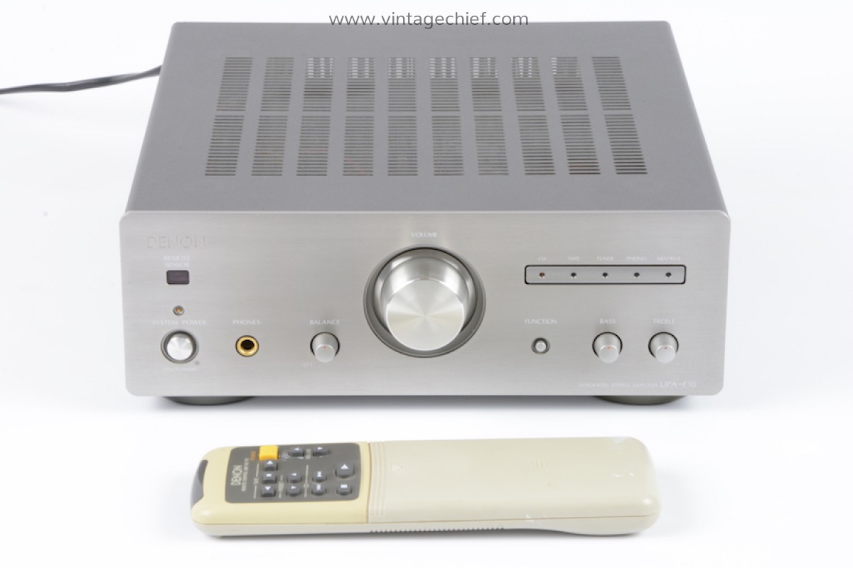 Compact Denon UPA-F10 Integrated Stereo Amplifier + Remote Control