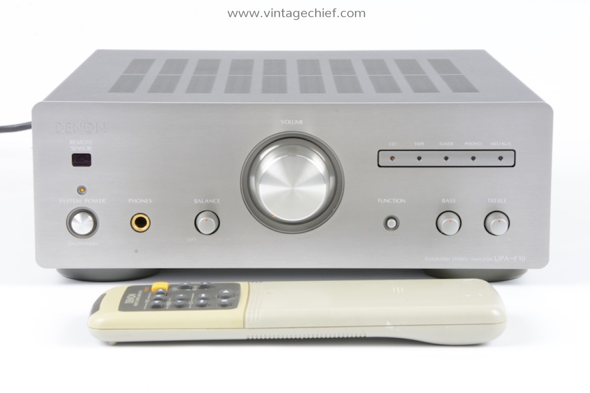 Compact Denon UPA-F10 Integrated Stereo Amplifier + Remote Control | Phono