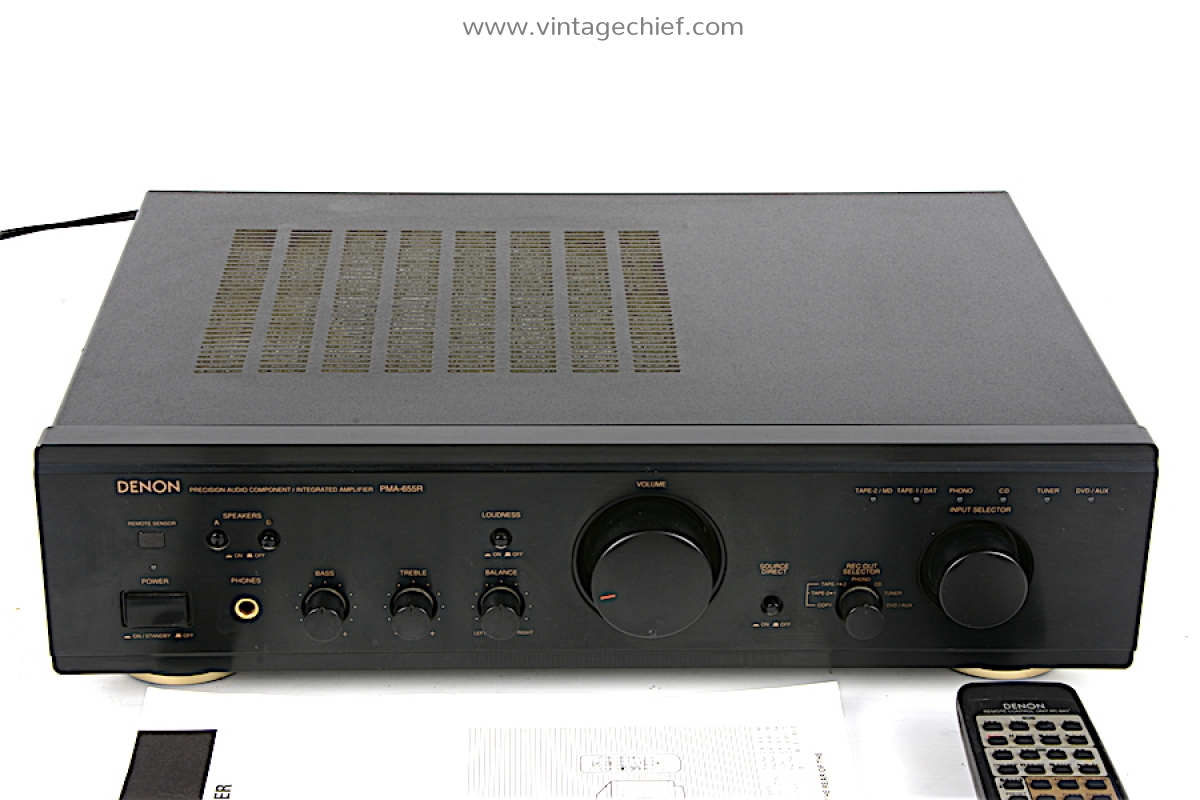 Serviced Denon PMA-655R Amplifier + Remote Control + Manual