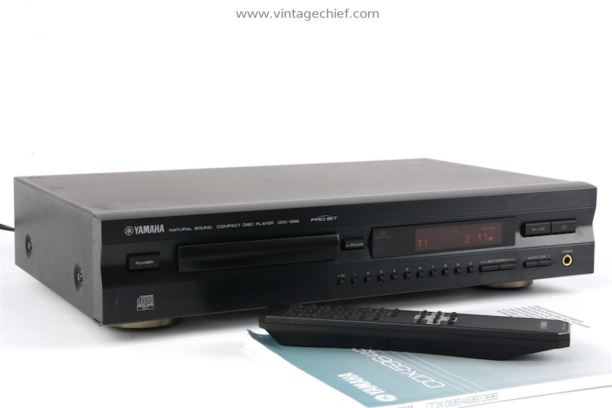 Yamaha CDX-596 CD Player + Remote Control + Manual | Optical Output