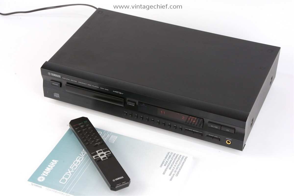 Yamaha CDX-596 CD Player + Remote Control + Manual | Optical