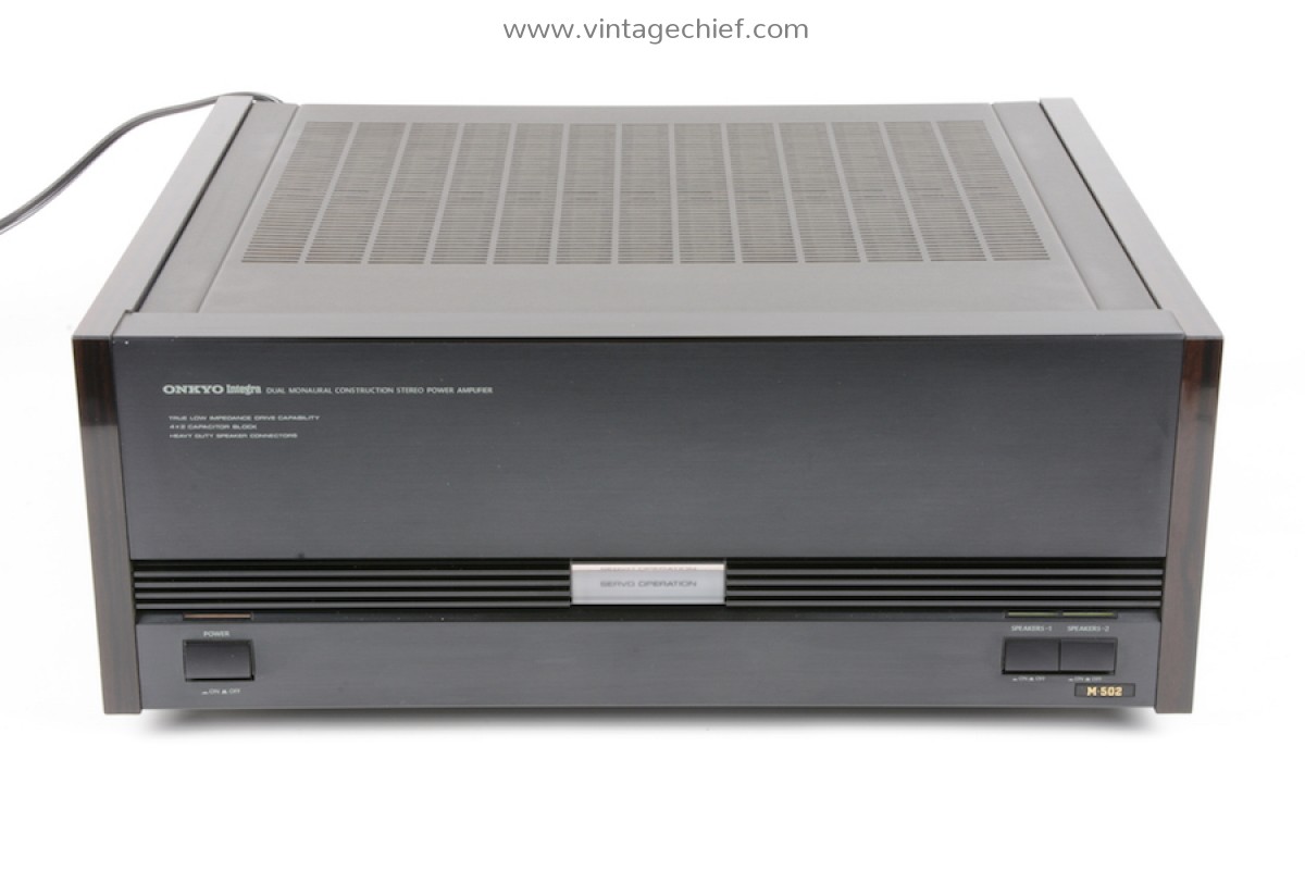 Onkyo Integra M-502 Power Amplifier + Manual | 2 x 140 Watt