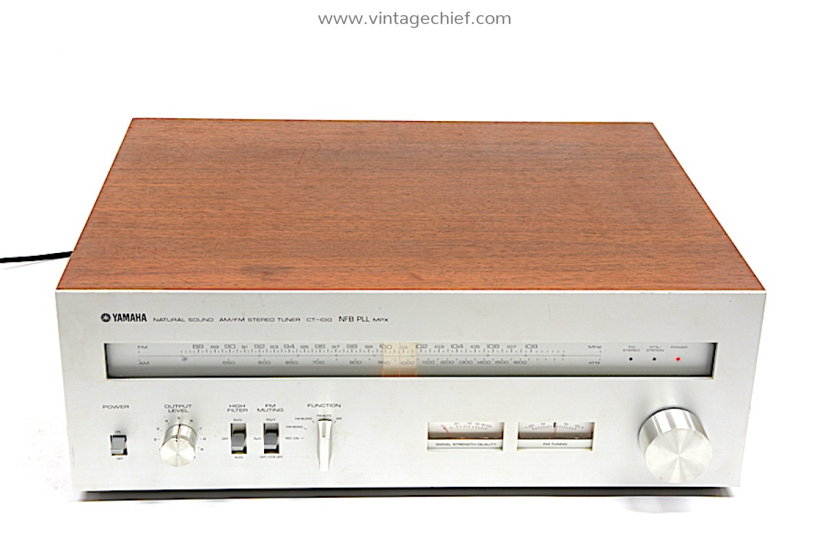 High End Yamaha CT-1010 FM AM Tuner | Wooden Case | Vintage