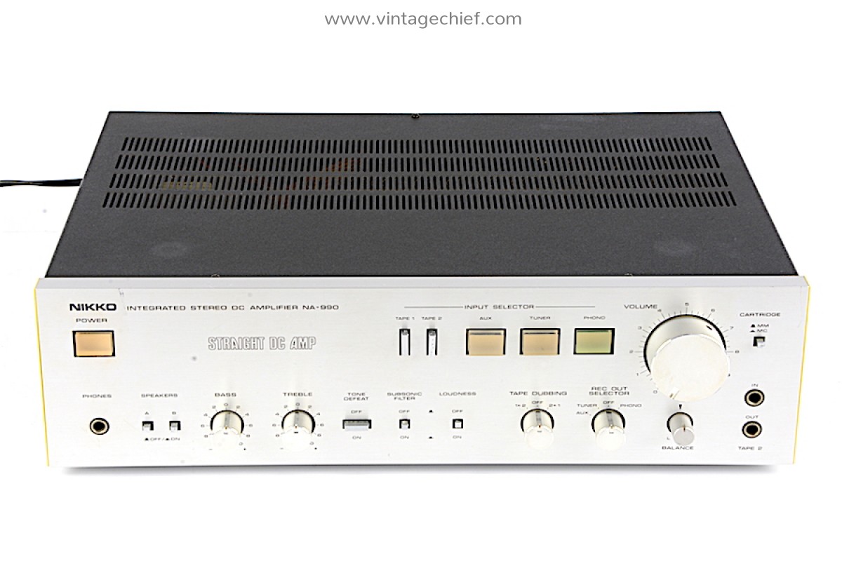 Nikko NA-990 Amplifier | Serviced | 2 x 100 Watt | Phono MM MC
