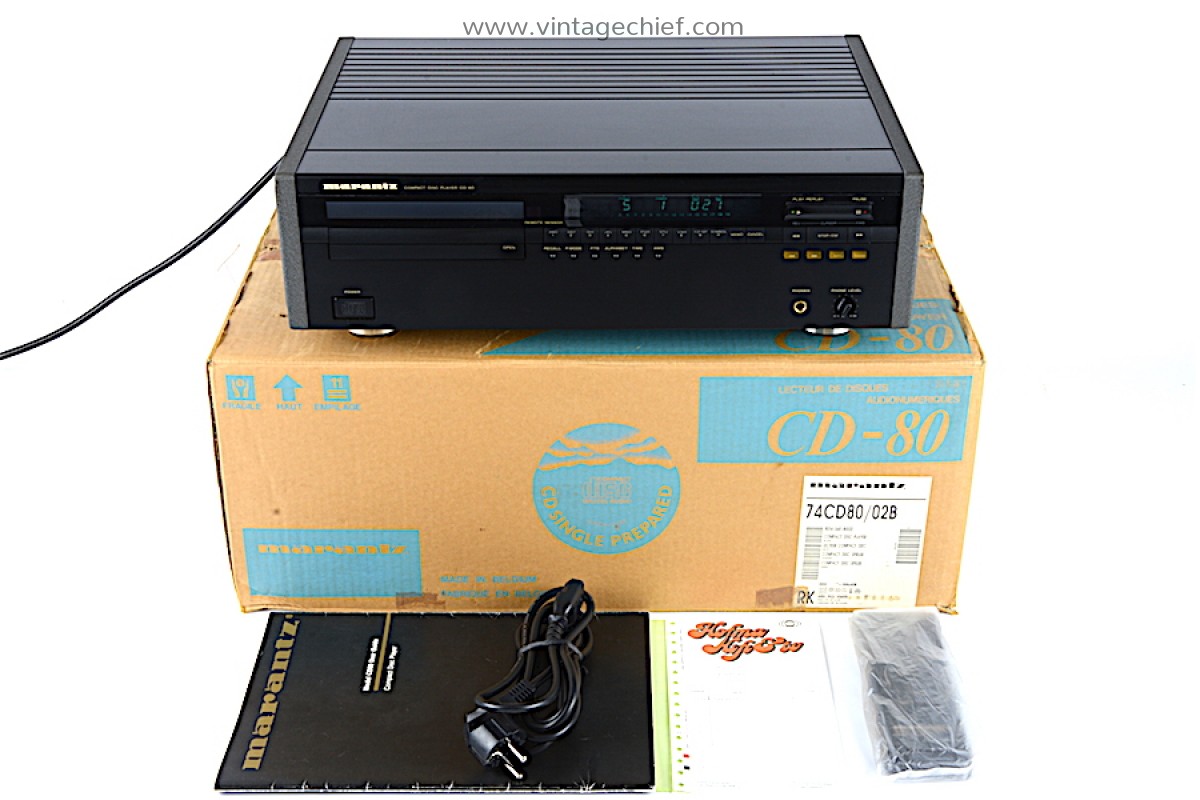 Boxed Marantz CD-80 CD Player + Marantz RC-80CD Remote Control +