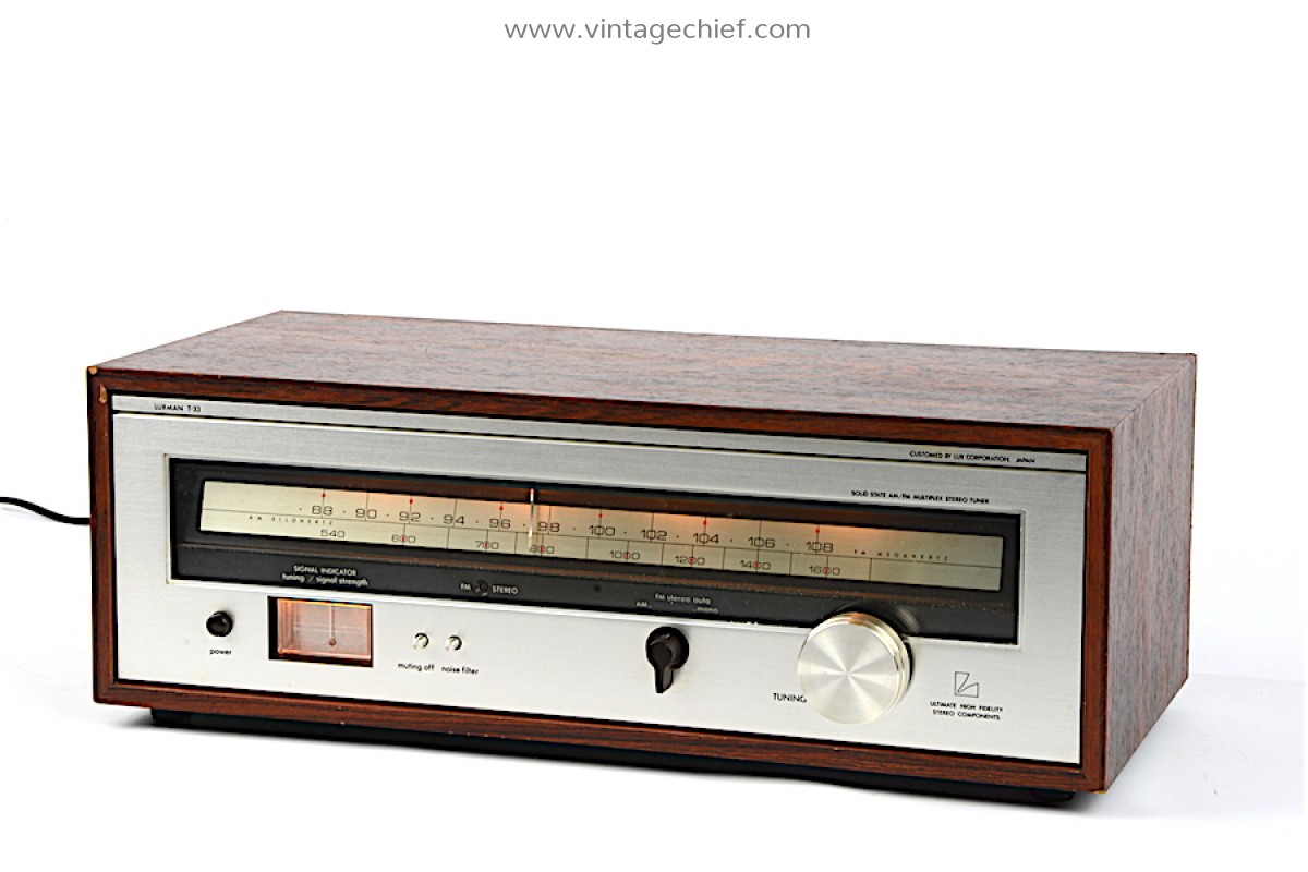 Luxman T-33 FM AM Tuner | Wooden Case | Vintage | Luxman Radio