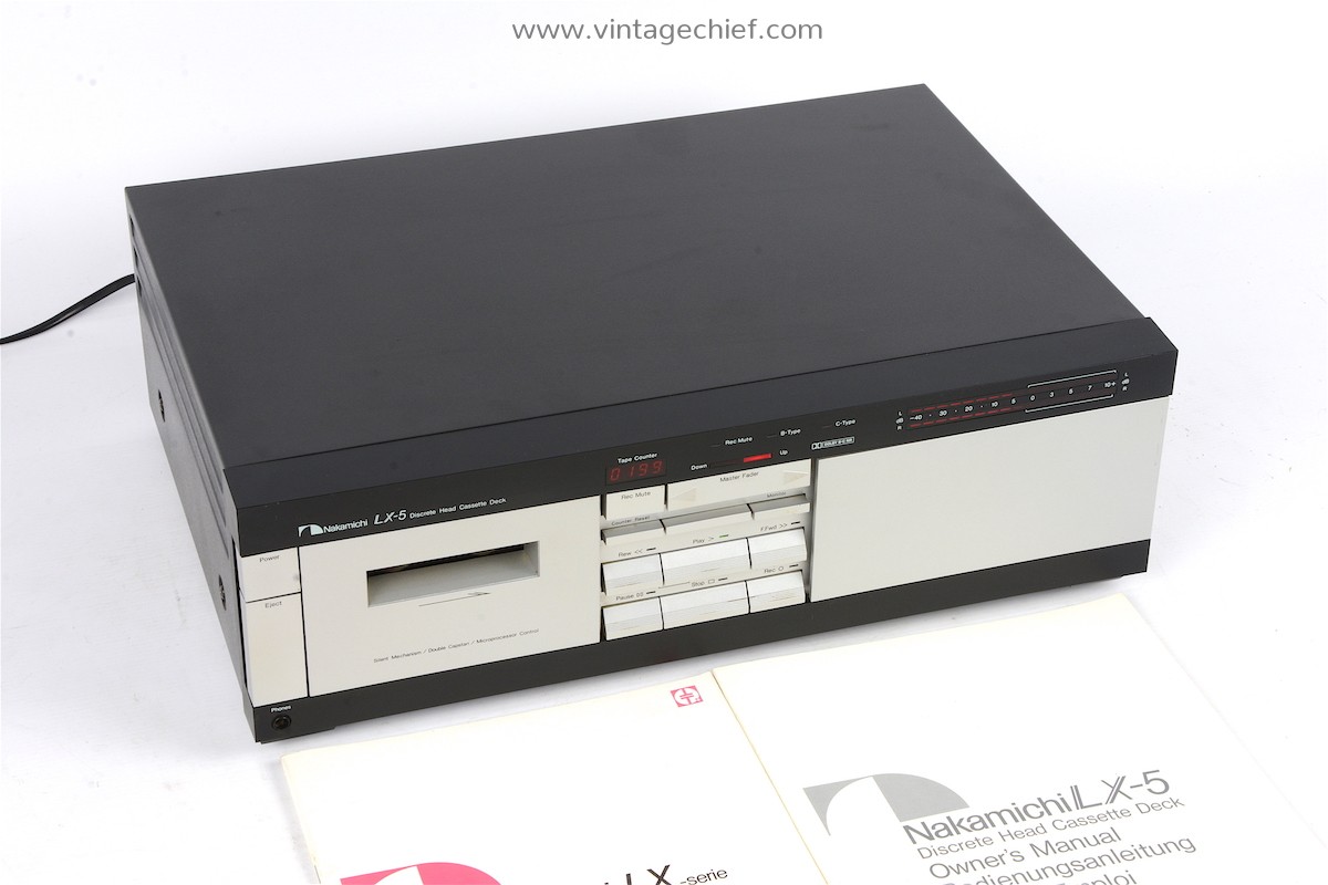 High End Serviced Nakamichi LX5 Cassette Deck + Box + Manual 3 Head