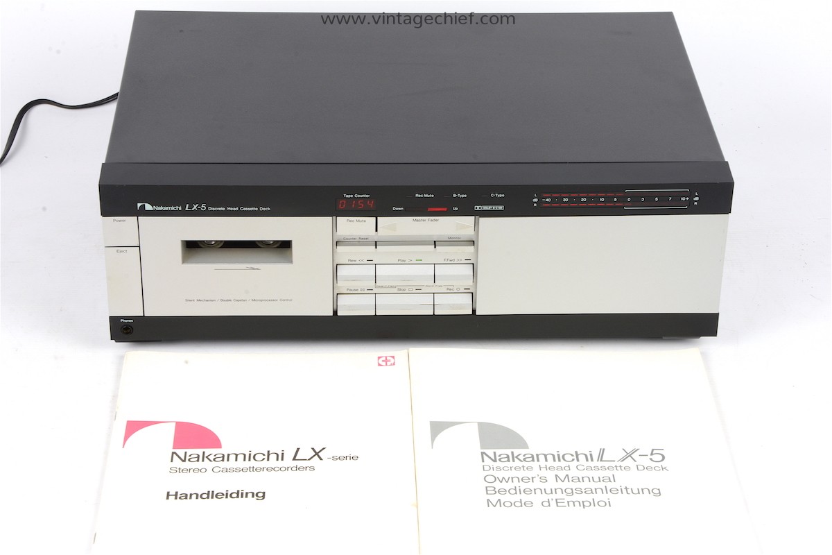 High End Serviced Nakamichi LX5 Cassette Deck + Box + Manual 3 Head