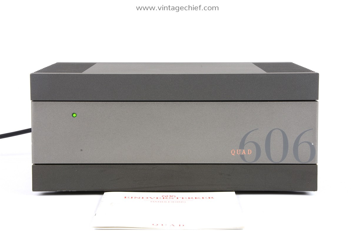 High End Quad 606 Stereo Power Amplifier + Manual | 2 x 140 Watt High End Quad 606 Stereo Power Amplifier + Manual | 2 x 140 Watt
