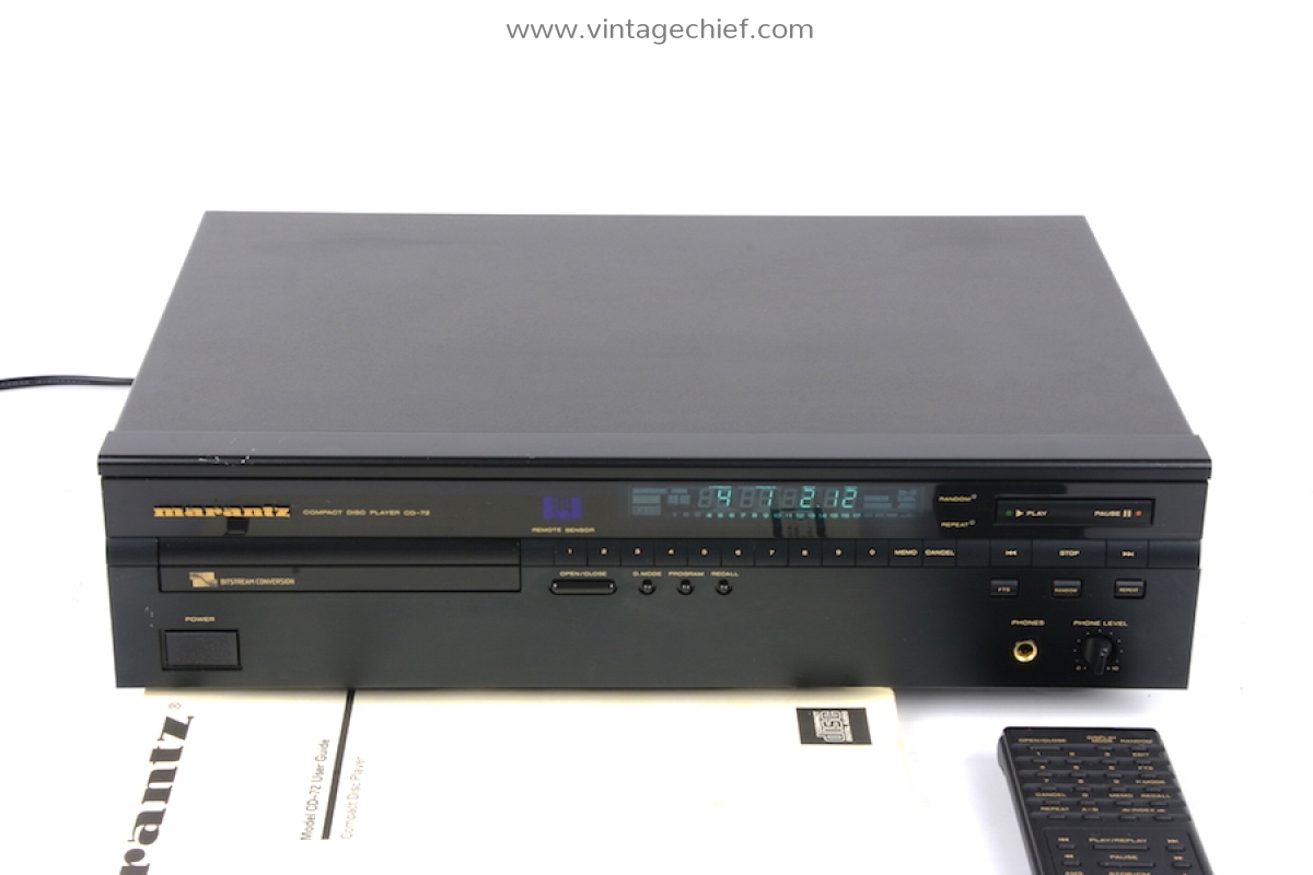 Marantz CD-72 CD Player + RC-72CD Remote Control + Manual