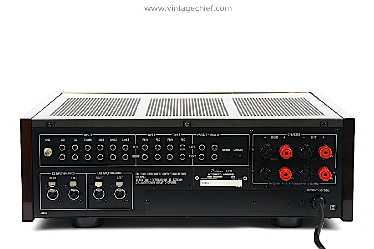 High End Accuphase E 305 Amplifier Manual 2 X 130 Watt Serviced Vu Meters Phono Mm Mc Vintage