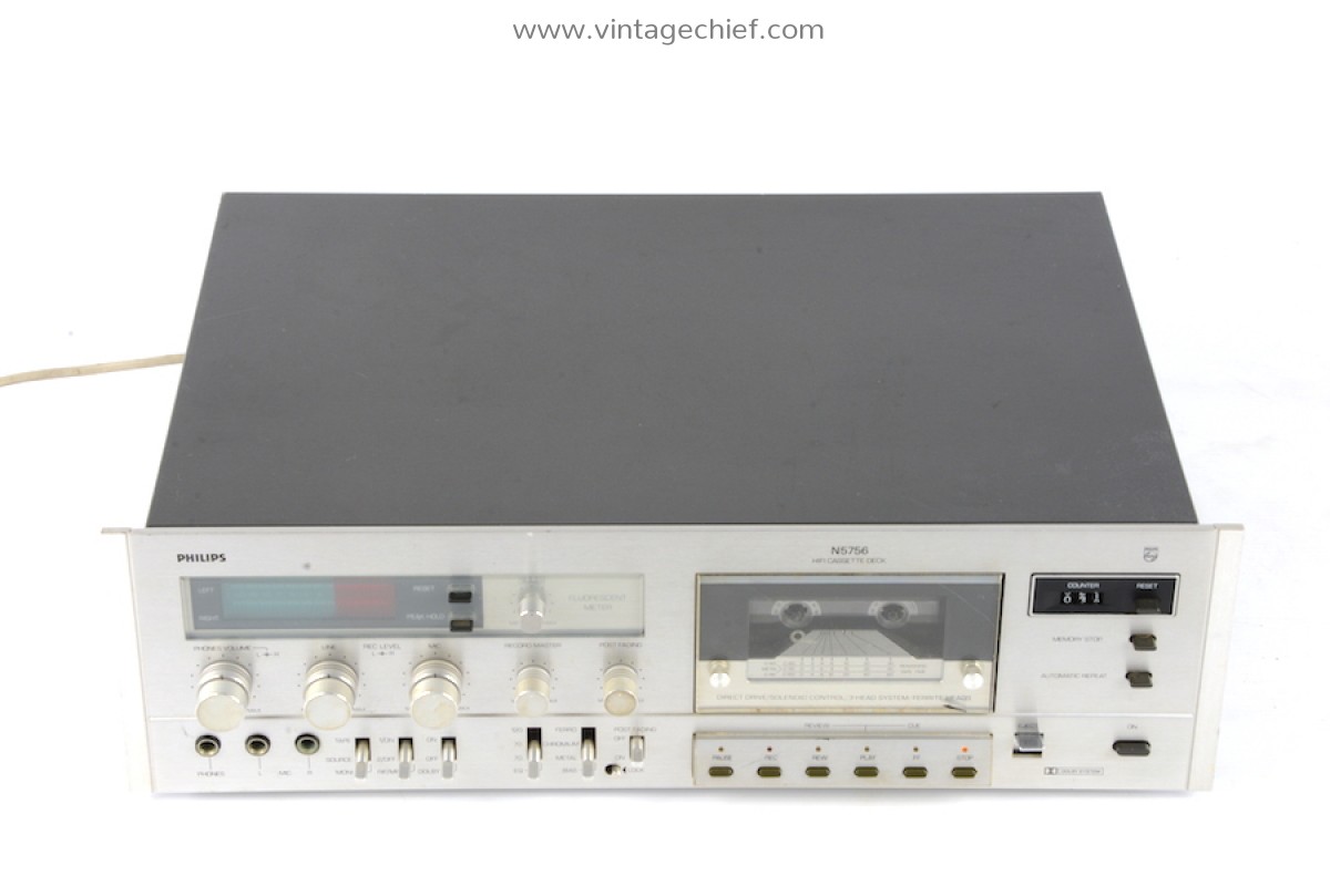 Philips N5756 Cassette Deck 3Head Dolby B Vintage
