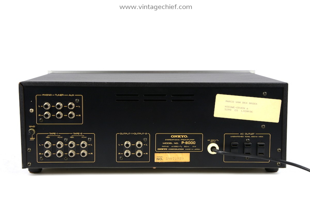 Vintage Onkyo P-8000 Stereo Preamplifier | Phono | Preamp
