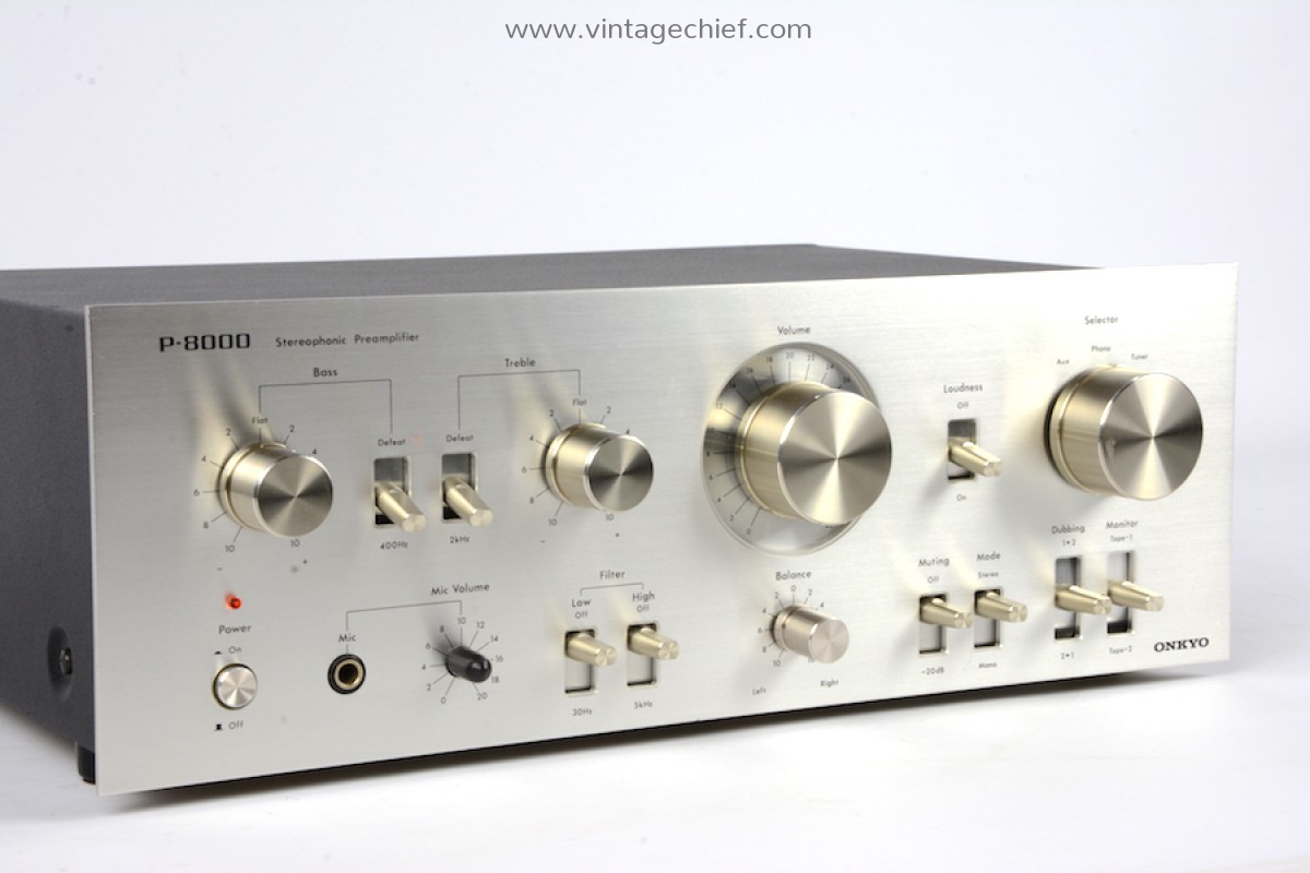 Vintage Onkyo P-8000 Stereo Preamplifier | Phono | Preamp