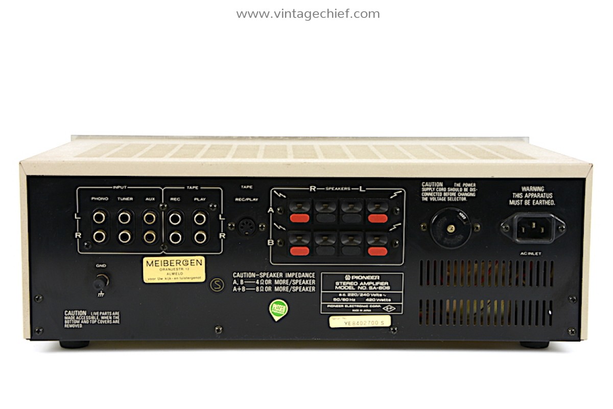 Serviced Pioneer SA-606 Amplifier | VU Meters | Vintage Serviced Pioneer SA-606 Amplifier | VU Meters | Vintage