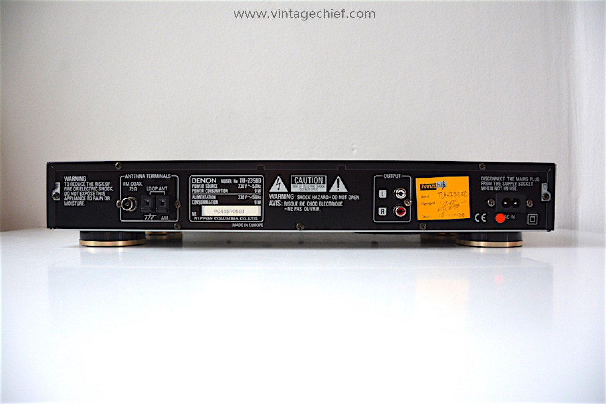 ★DENON AM/FMチューナー　TU-55 Denon TU-550 Vintage Audiophile FM AM Tuner Excellent & Free