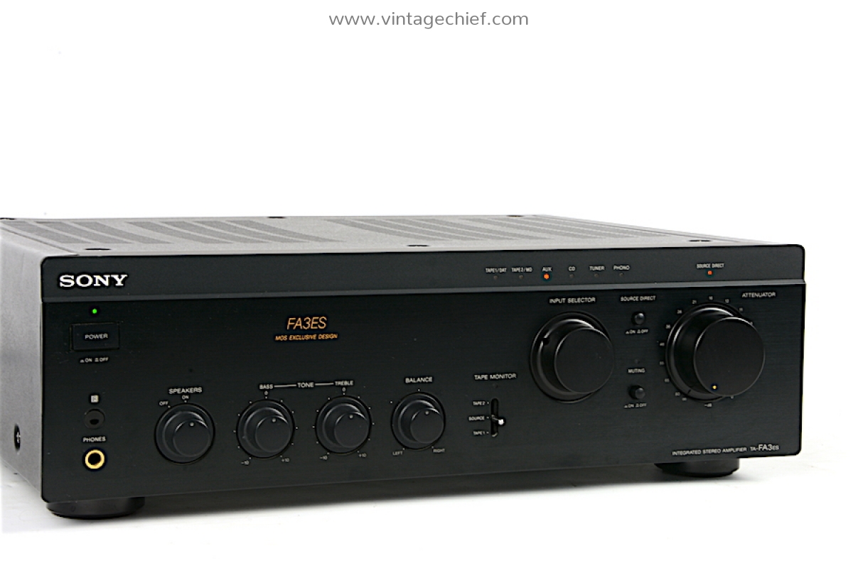 High End Sony TA-FA3ES Amplifier | Black | Phono | Sony ES
