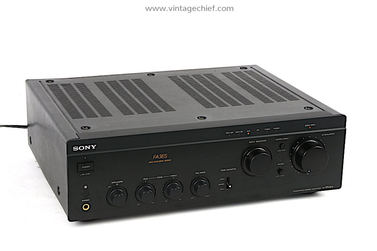 High End Sony TA-FA3ES Amplifier | Black | Phono | Sony ES