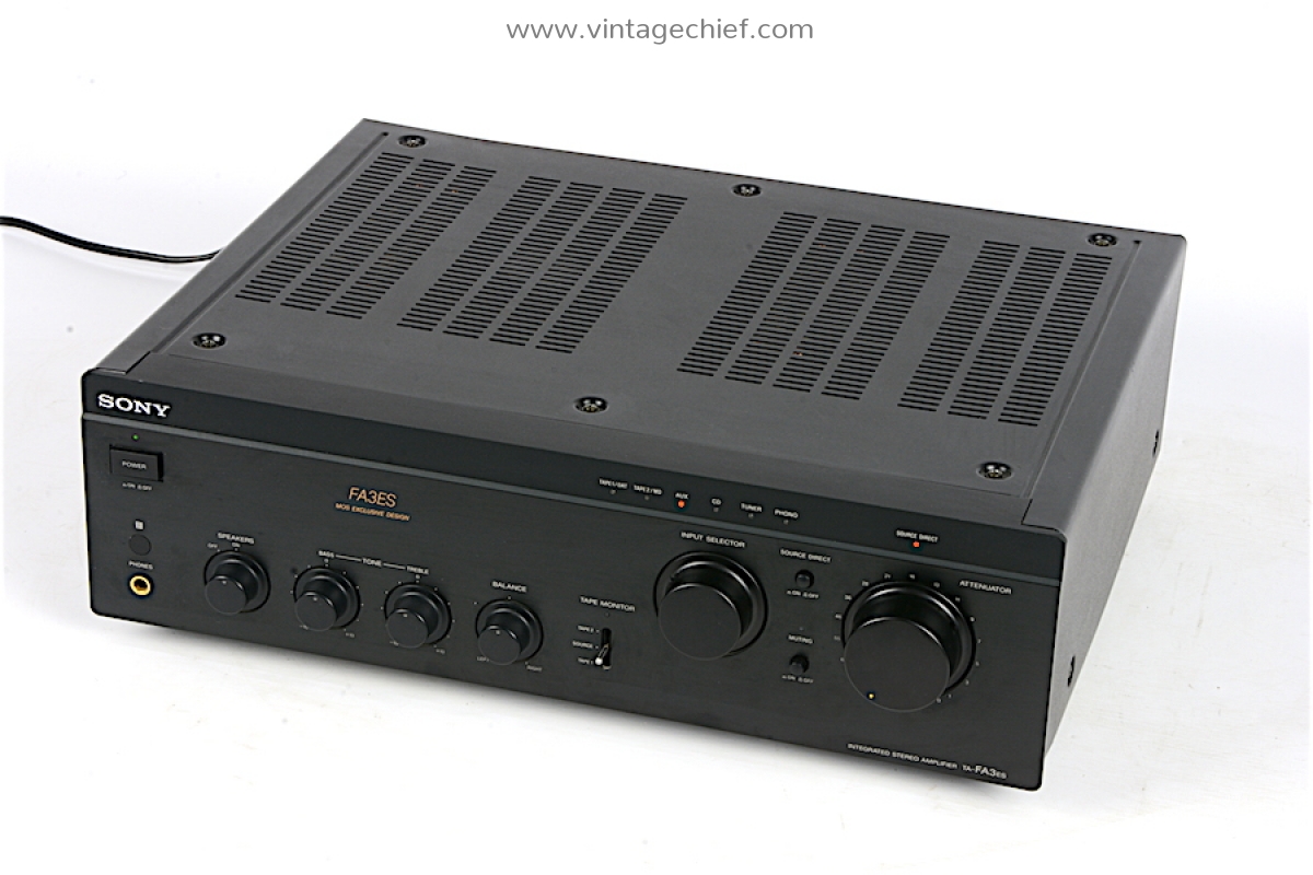 High End Sony TA-FA3ES Amplifier | Black | Phono | Sony ES