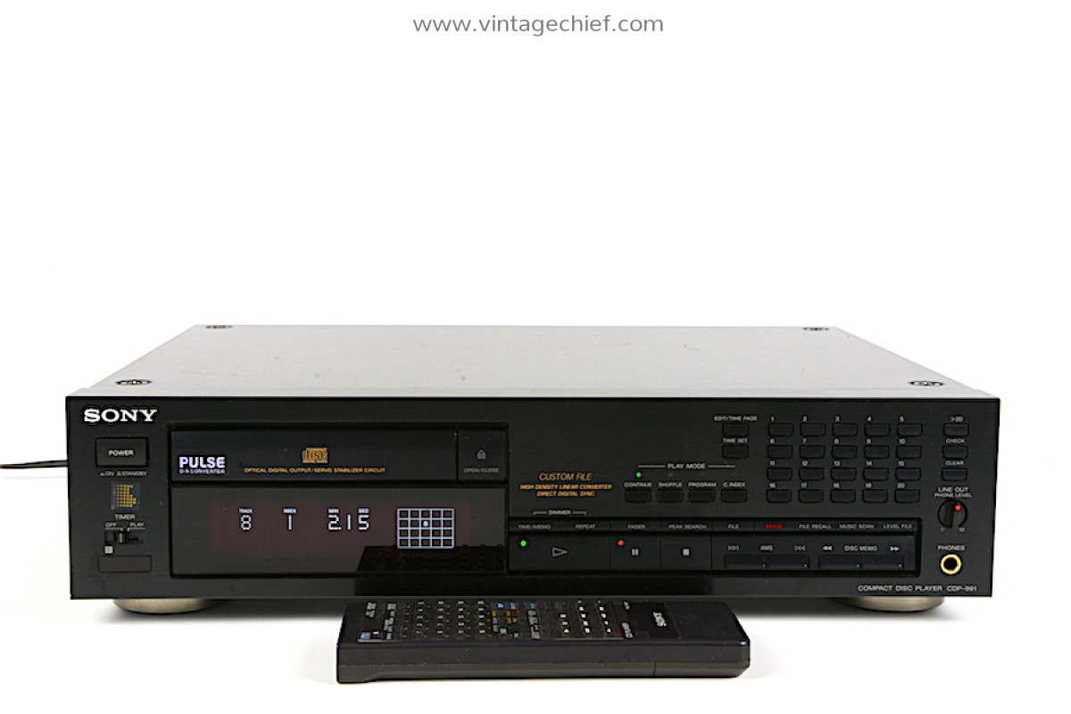 SONY　CDプレーヤー　CDP-991 Sony CDP-991 CD Player in Black: Amazon.de: Electronics & Photo