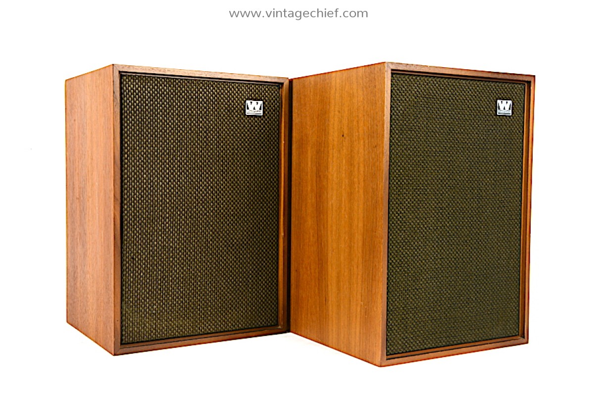 Wharfedale Denton 2 Speakers | Wooden Case | Vintage