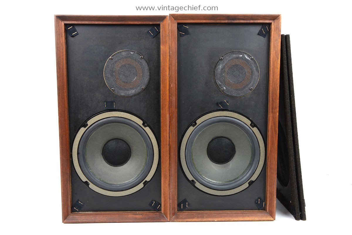 Altec Lansing 887A Capri Speakers | Wooden Case | 2-Way | Speaker Grills |  Vintage