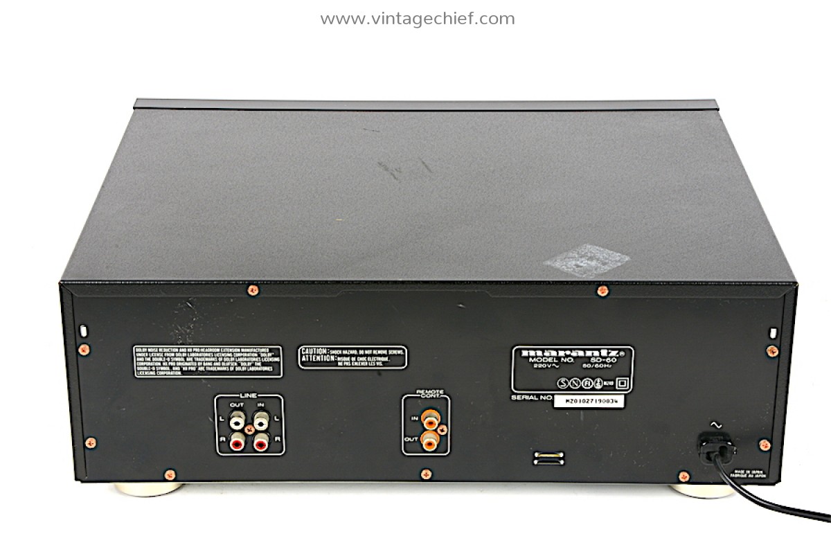 Marantz SD-60 Cassette Deck + Manual | 3 Head | Dual Capstan