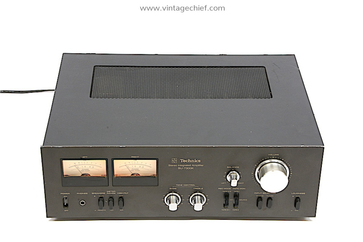 Technics Su 7300k Amplifier Vu Meters Phono