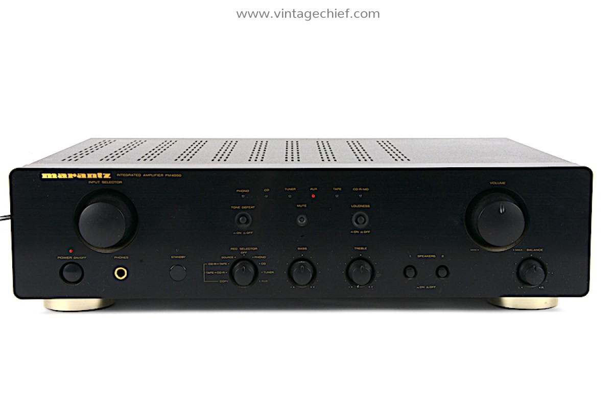 世界有名な Marantz PM4000 Amplifier - Phono - Remote アンプ