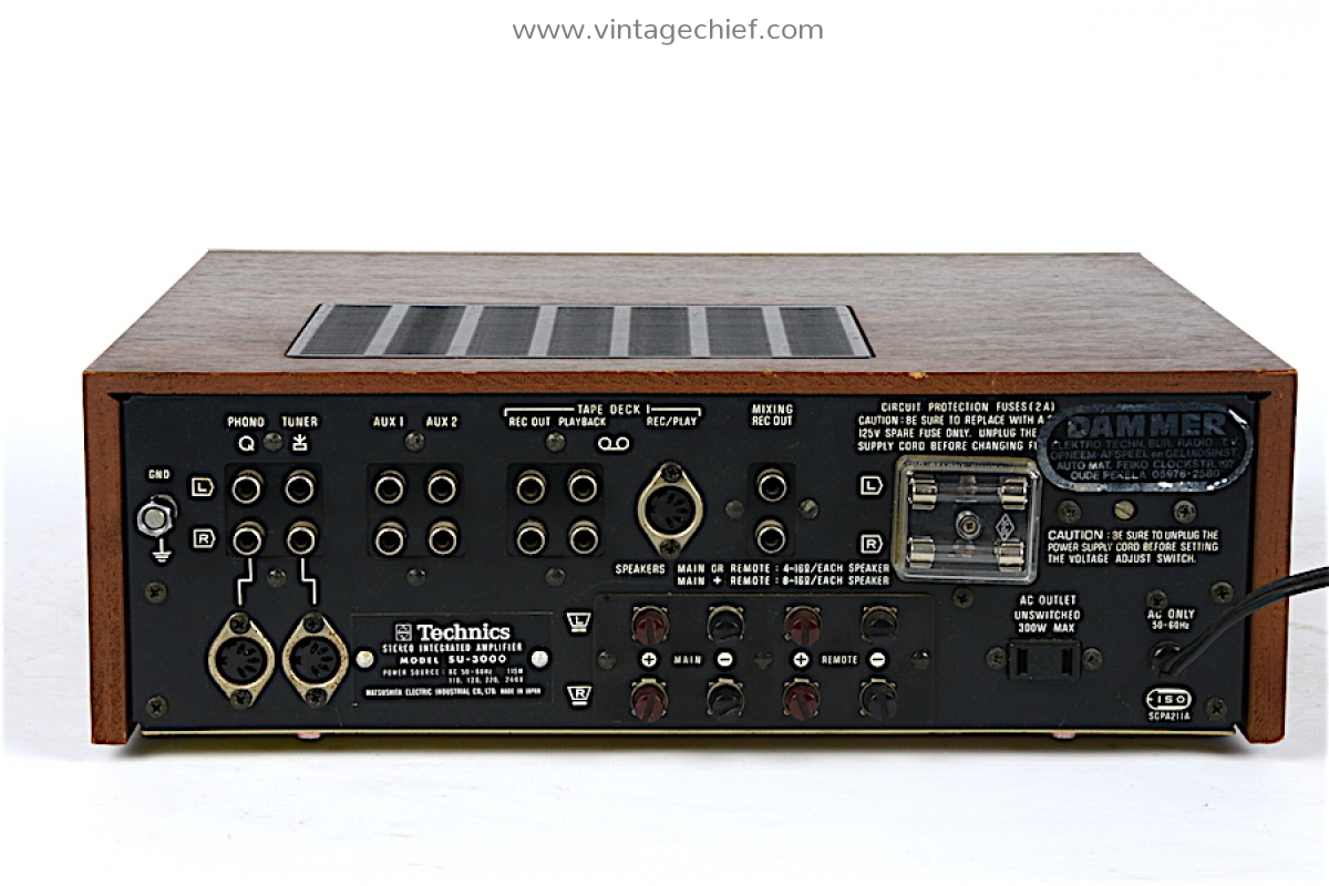 Technics SU-3000 Integrated Stereo Amplifier | Phono | Vintage | Wooden  Case | Audio | HiFi